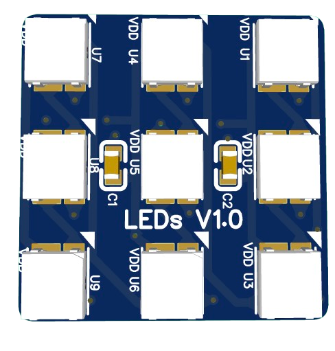 NeoPixel 3x3 LED Grid